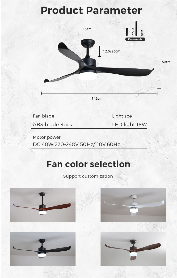 ceiling fan with led light