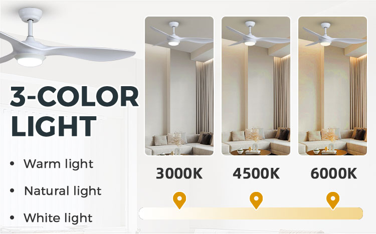 modern ceiling fan with light