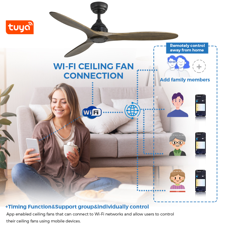 tuya wifi ceiling fan