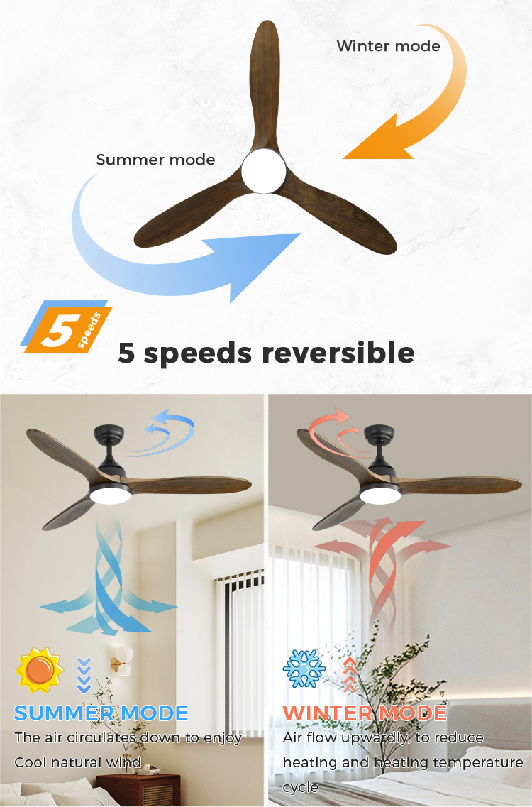 reverse function ceiling fan