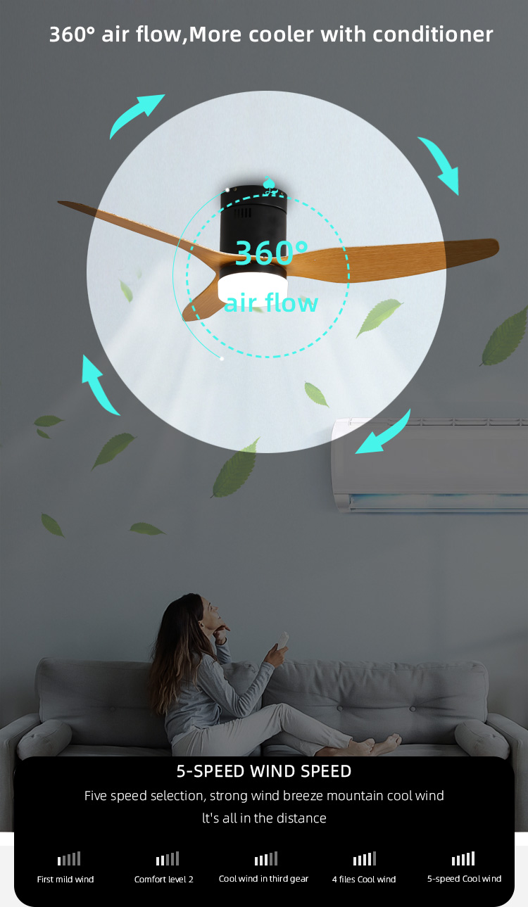 flush mount ceiling fan