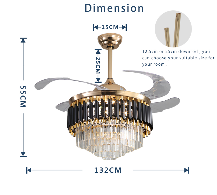 chandelier ceiling light with fan