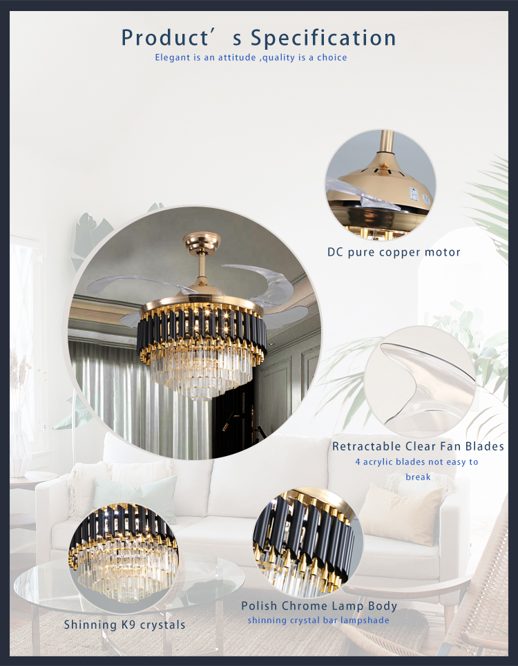 chandelier ceiling light with fan